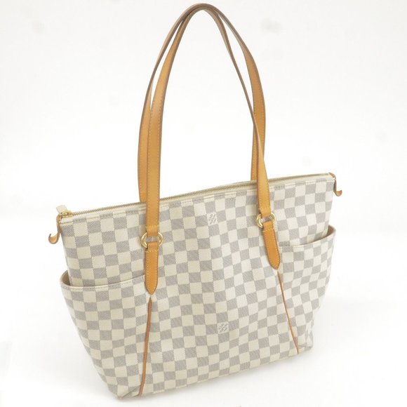 Damier Azur Totally MM Tote Bag Hand Bag - Picture 4 of 11